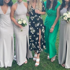 Reformation maxi dress with slit